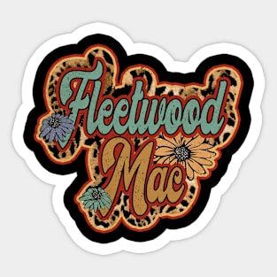 Vintage Fleetwood Proud Name Mac Personalized Birthday Retro Sticker